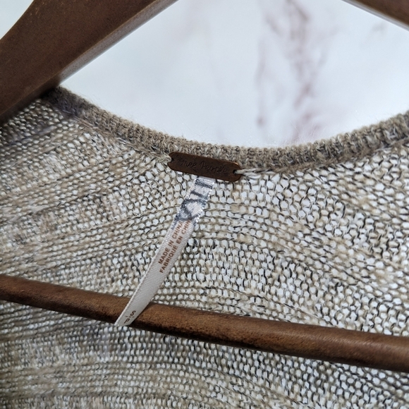 Free People Sweater Women Small Cardigan Waterfall Longline Tunic Duster Wool - Picture 3 of 12